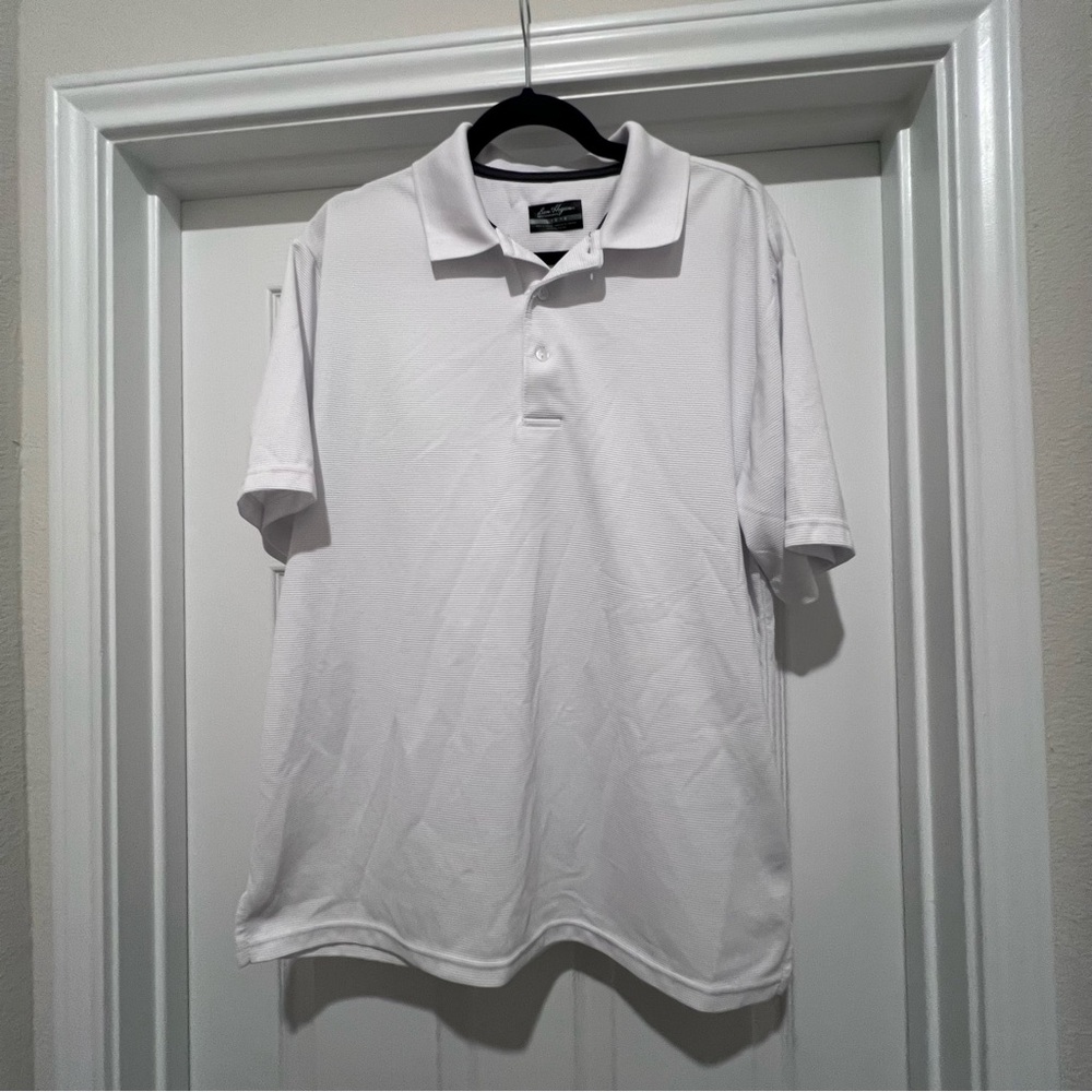 Hogan White Polo Shirt Textured Short Sleeve